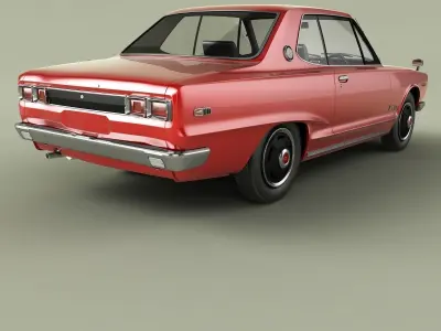 Nissan Skyline 2000GT coupe KGC10 3D model