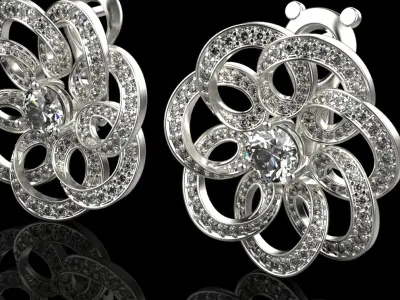 Earrings 9035 3D print model