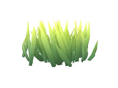 Cartoon Grass v2 003 Low-poly 3D model