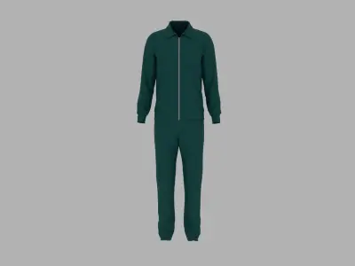 Sport Suit Low-poly 3D model 12