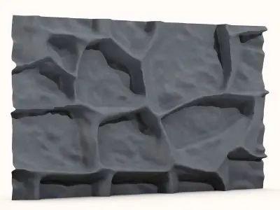 Gravel Stone Wall Component 3D model