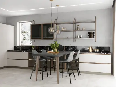 Kitchen furniture Scavolini Diesel 3D model