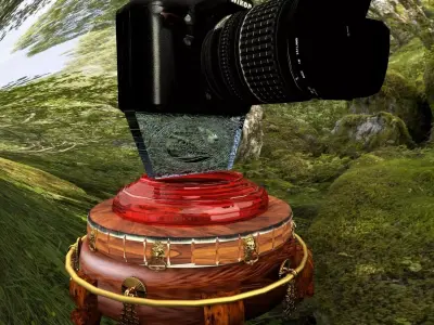 Chinese display stand with camera 3D model