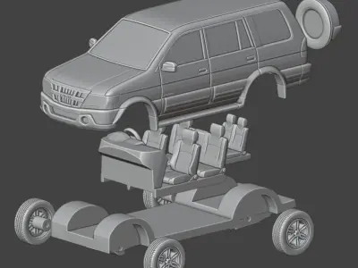 64 Scale Isuzu Panther Crosswind 3D print model