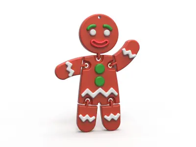 Gingerbread Man 3D print model