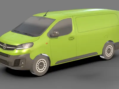  Low-poly Opel Vivaro Cargo 3D Model Low-poly 3D model