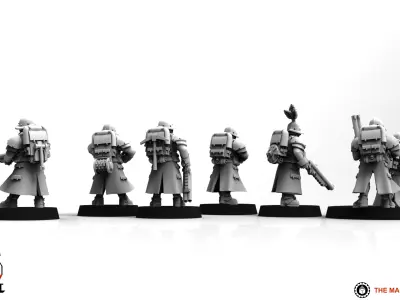 Feudal Guard Engineers 3D print model
