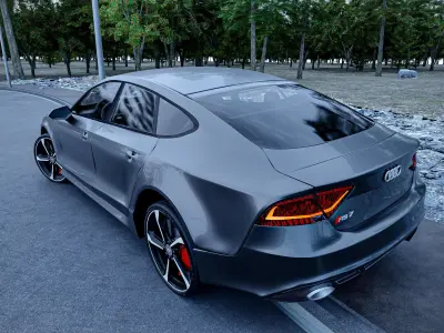 Audi RS7 2013 Sportback Realistic car  3D model