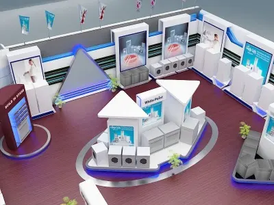 Fair Tent exhibition a366  3D model