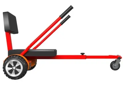 Hoverboard And Cart 3D model