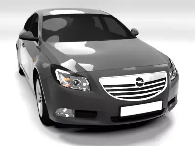 OPEL INSIGNIA SEDAN 2009 LOWPOLY Low-poly 3D model