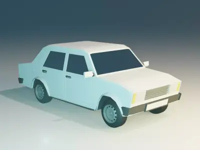 VAZ-2105 car Low-poly 3D model