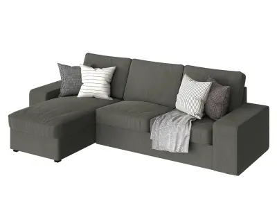 Kivik sectional sofa ikea 3D model