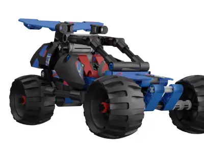 Off road Racer Low-poly 3D model