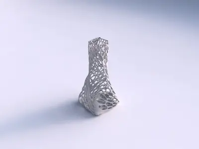 Vase twisted squeezed quadratic with twisted dense organic la... 3D print model