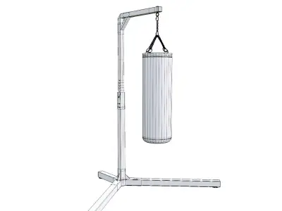 Punching bag Low-poly 3D model