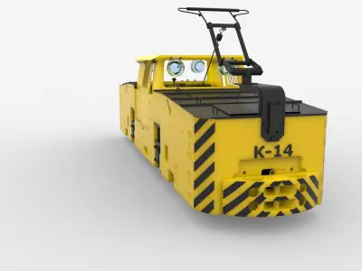 Electric locomotive K14 3D print model