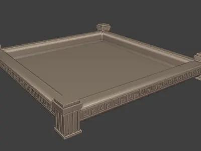 Ancient Greek Inspired Tray Free 3D print model