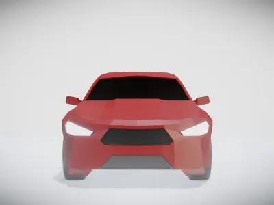 Sedan  Car Low-poly 3D model