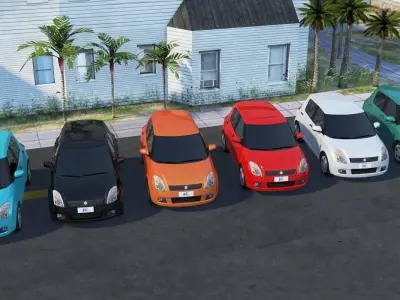 Maruti Swift Low-poly 3D model