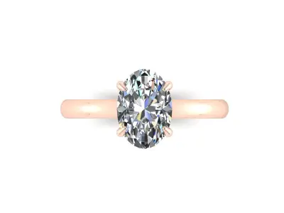 Women Diamond Wedding Ring R4 3D print model