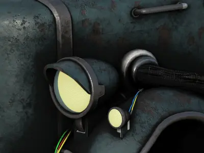 Truck realistic stylised 4K PBR GameReady with LOD Low-poly 3D model