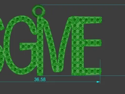 GME Diamond Pendant Gold Silver Platinum Luxury Initial Necklace 3D print model