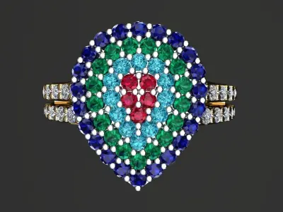 PEAIR RING 3D print model