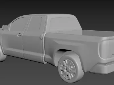 Toyota Tundra 2020 on a small scale 3D print model