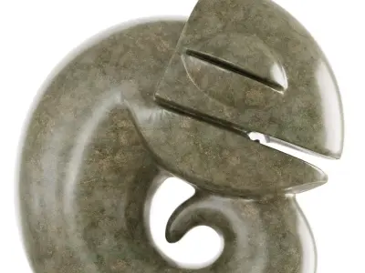 Decorative sculpture Chameleon 3D model