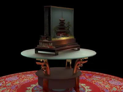 Chinese cork carving   3D model