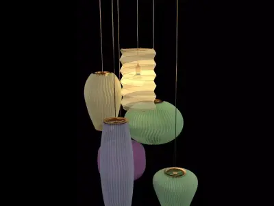 Chinese paper lantern  3D model