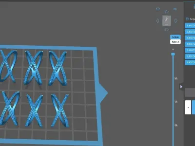 anel de formato de X  3D print model