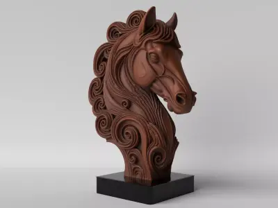 Minimalist Horse  Decoration 3D print model
