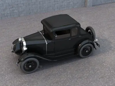 Classic Car Coupe 3D model