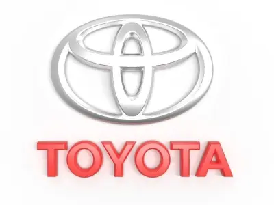 Toyota Logo 3D 3D model