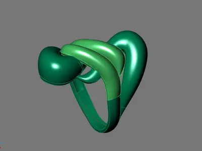 Women Ring Plain Ring Ready STL 3DM Models Womens Rings 3D print model shop