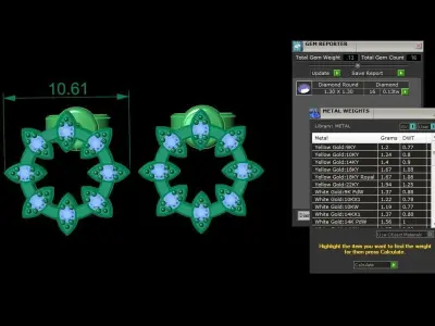 Jewelry Earring 3D print model