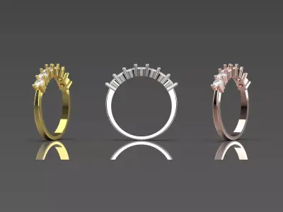 wedding bridal stl 3d ring model jr00030 3D print model