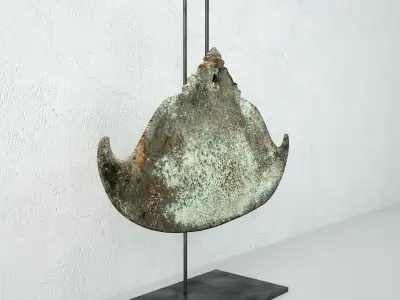 Spinning Temple Gong 3D model