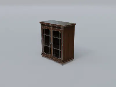 Small bookcase Free low-poly 3D model