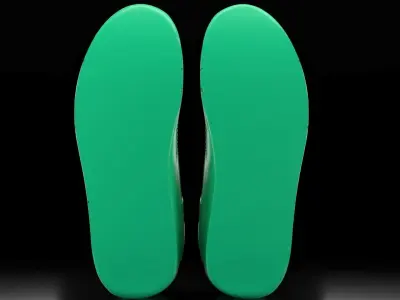 Air Jordan 4 with flat sole bottom 3D print model