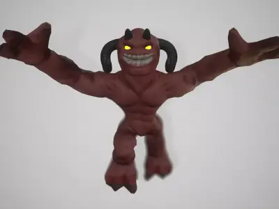 Devil demon Free low-poly 3D model