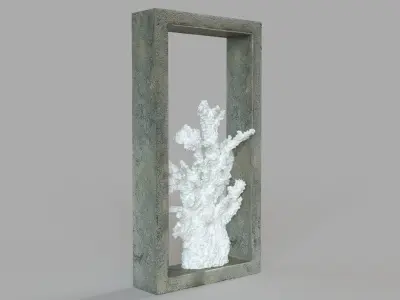 Finger Coral Shadowbox 3D model