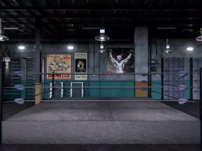 fitness room  interior 3D model