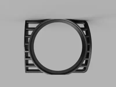 Audi A3 S3 1997 2006 Air Vent with Integrated 60mm Gauge Holder 3D print model
