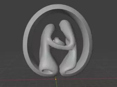 Jesus Born Nativity Statue STL  3D print model