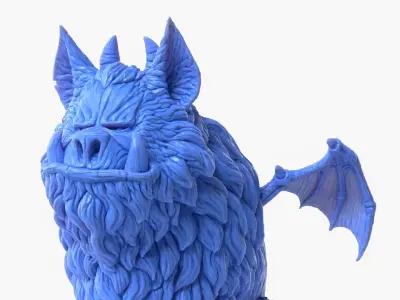 Gargoyle Creature Sculpture 3D print model