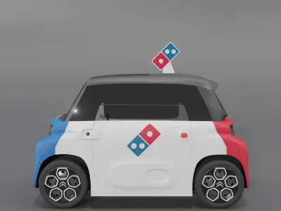 CitroenAmiPizzaDominos 3D 3D model
