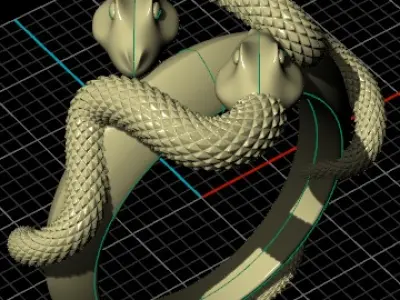 Snake Mens Ring  A Masterpiece of Craftsmanship and Symbolism Free 3D print model